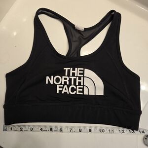 The North Face Black Sports Bra with White Logo